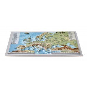 Postcard – 3D Raised Relief Map, Europe