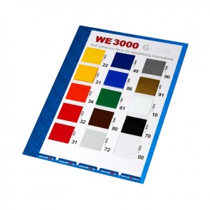 WE 3000 color card