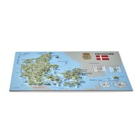 Postcard – 3D Raised Relief Map, Denmark
