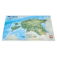 Postcard with 3D map of Estonia, 170 x 120mm