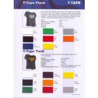 T-Tape Flock color card