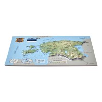 Pastkarte ar Igaunijas 3D karti, 170mmx120mm